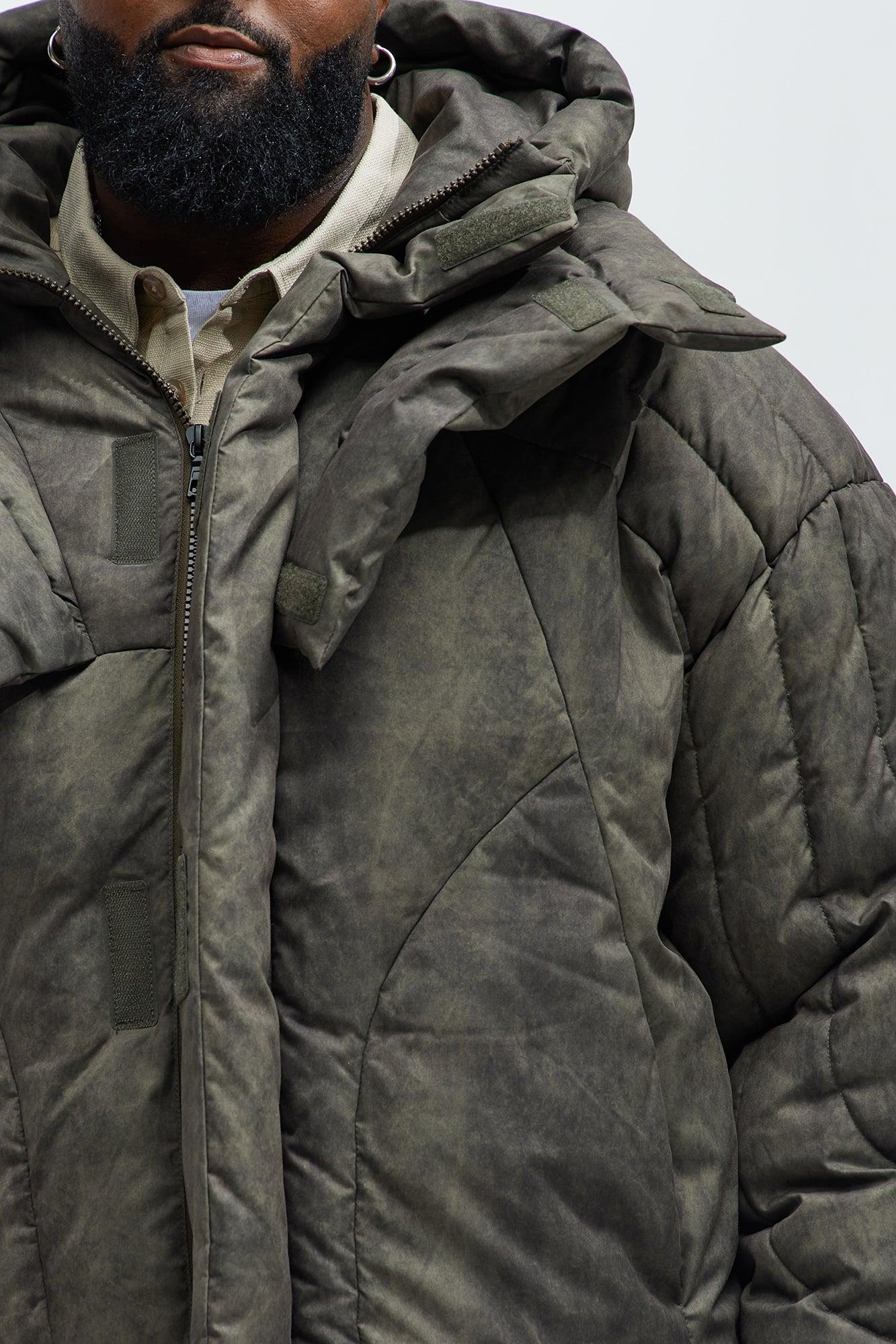 Feyd Quilted Puffer - Brown Product Image