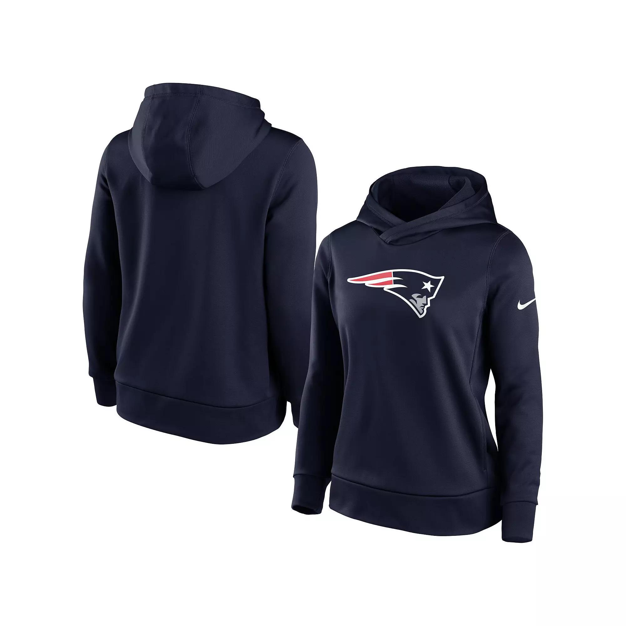 Women's Nike Navy New England Patriots Performance Pullover Hoodie, Size: Medium, Blue Product Image