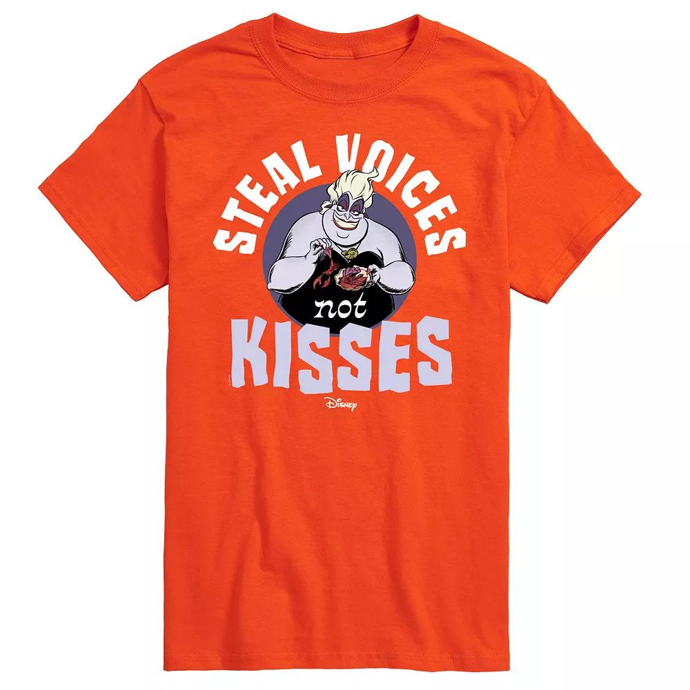 Disney Villains Men's Ursula Steal Voices Not Kisses Graphic Tee,  Product Image