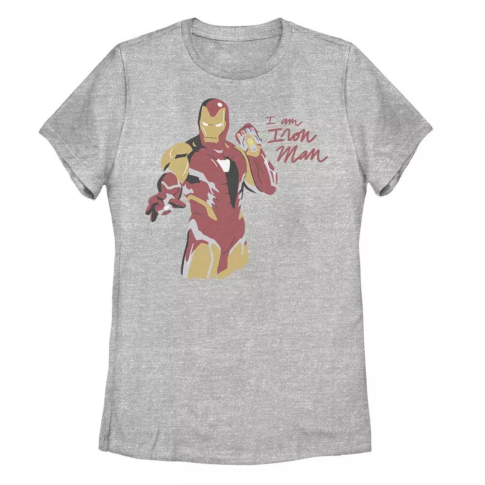 Juniors' Marvel Avengers Endgame Iron Man Scribbles Tee, Girl's,  Product Image