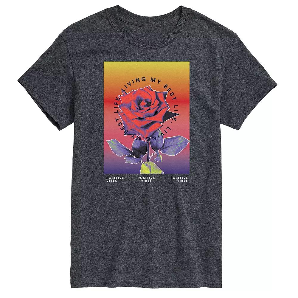 Big & Tall Positive Vibes Tee, Men's,  Product Image