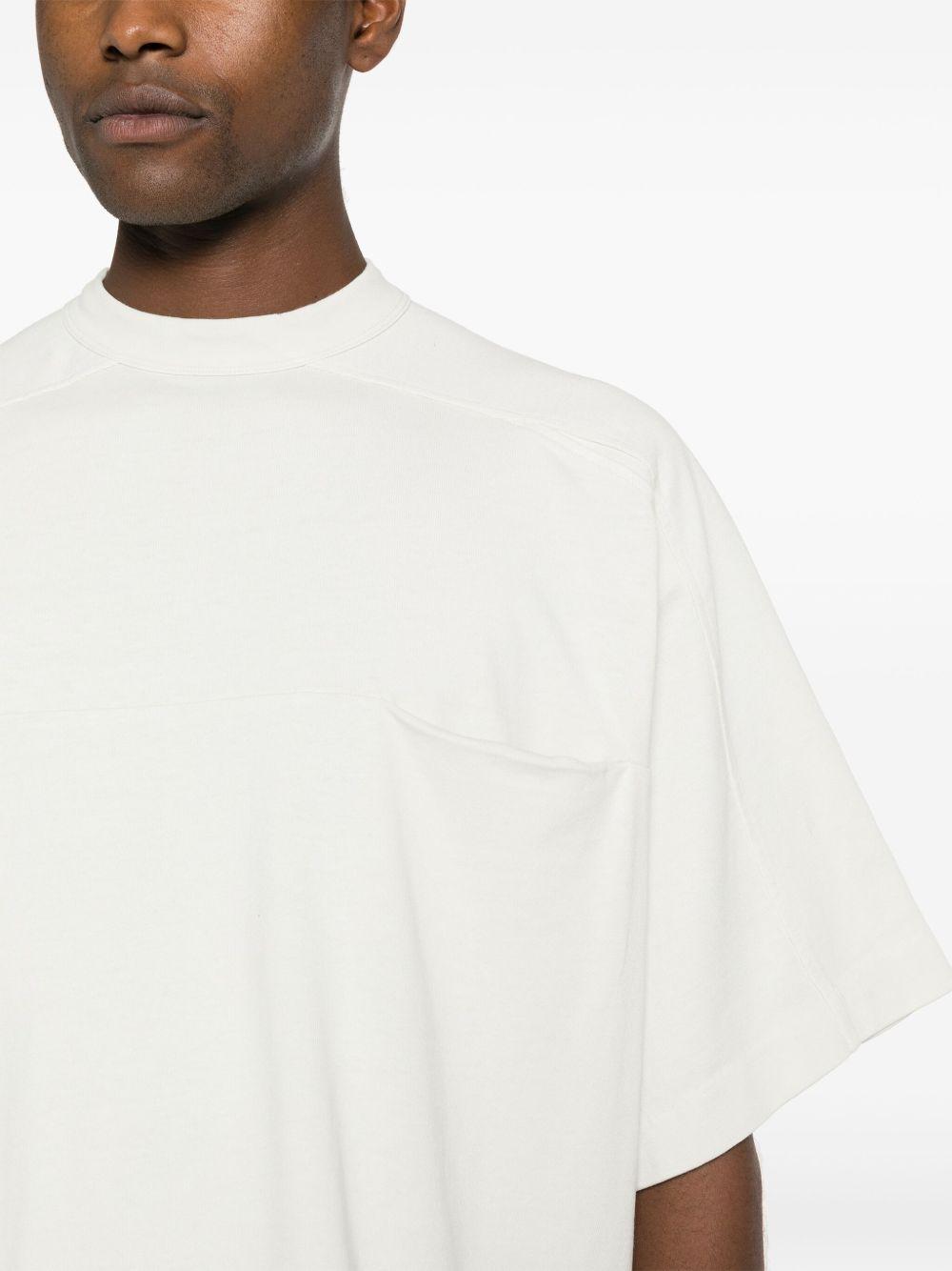 panelled organic-cotton T-shirt Product Image