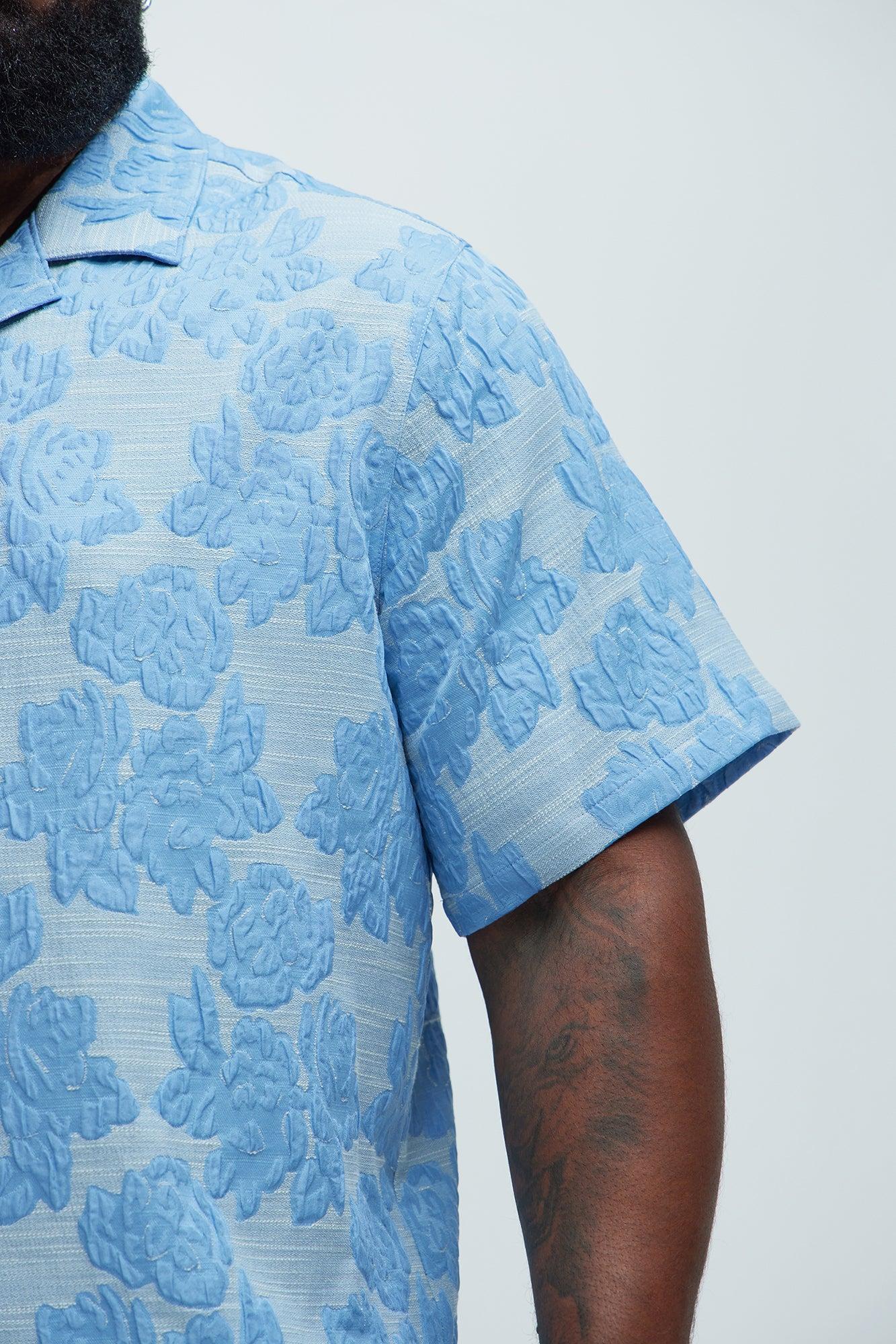Bartlett Jacquard Shirt - Blue/combo Product Image