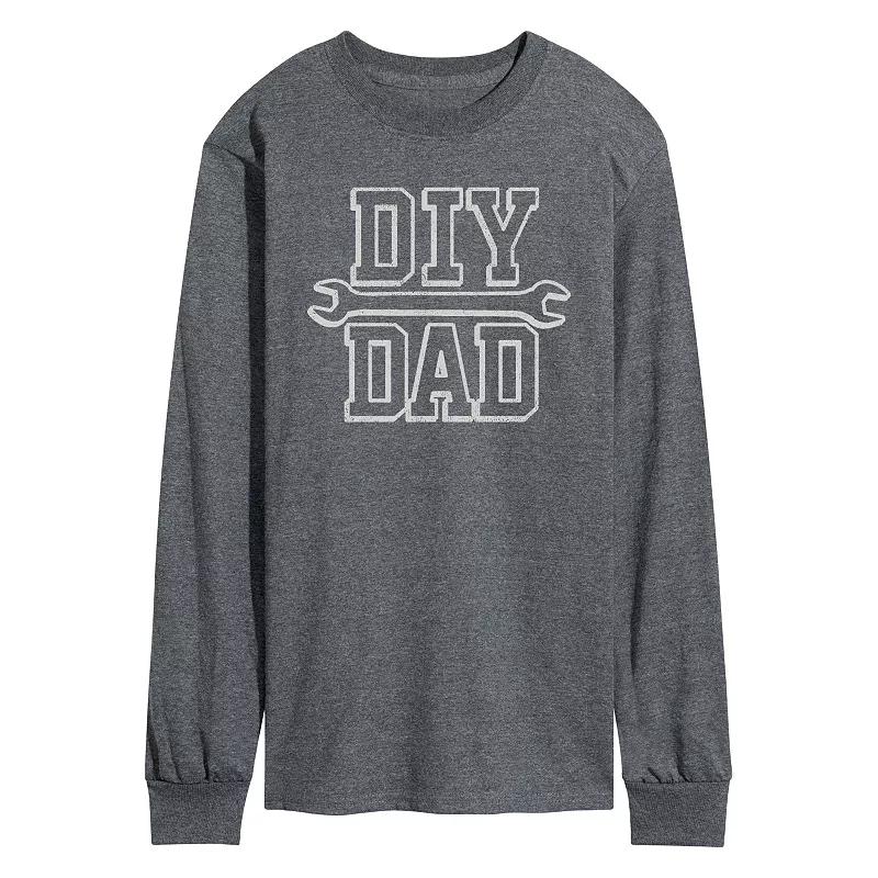 Men's DIY Dad Long Sleeve Graphic Tee,  Product Image