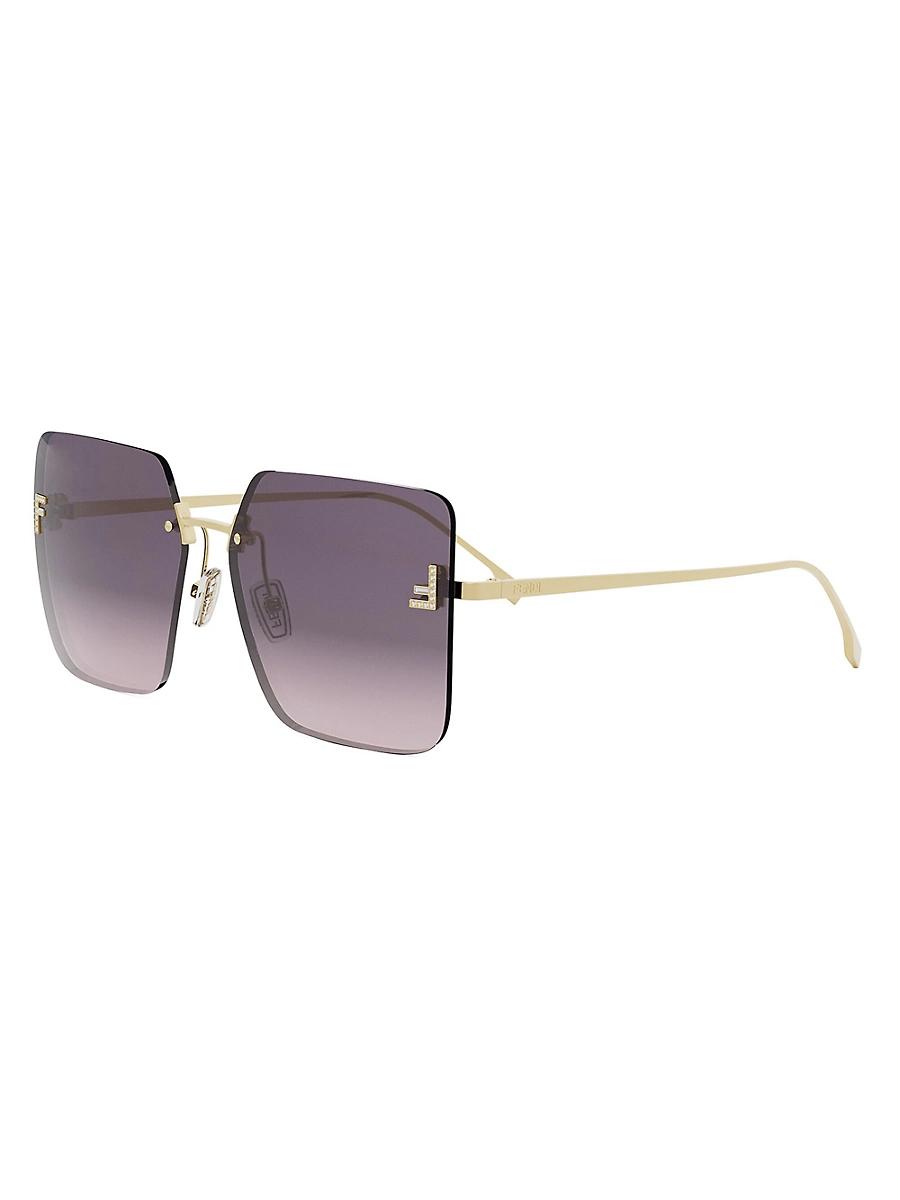 Womens Fendi First Crystal 59MM Oversized Sunglasses Product Image