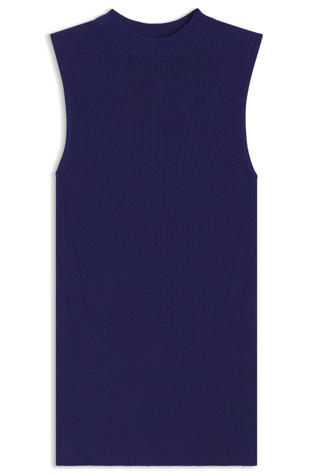 Ribbed top with mock neckline Product Image