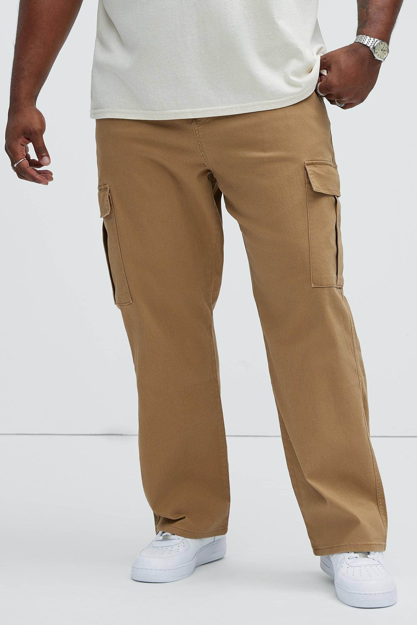 Kyle Straight Cargo Pants - Khaki Product Image