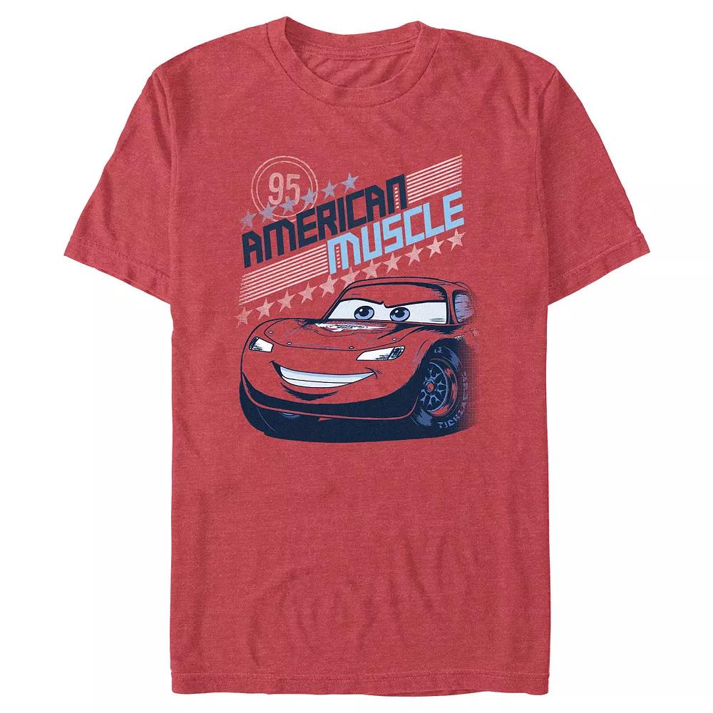 Disney / Pixar's Cars Lightning McQueen American Muscle Men's Graphic Tee,  Product Image