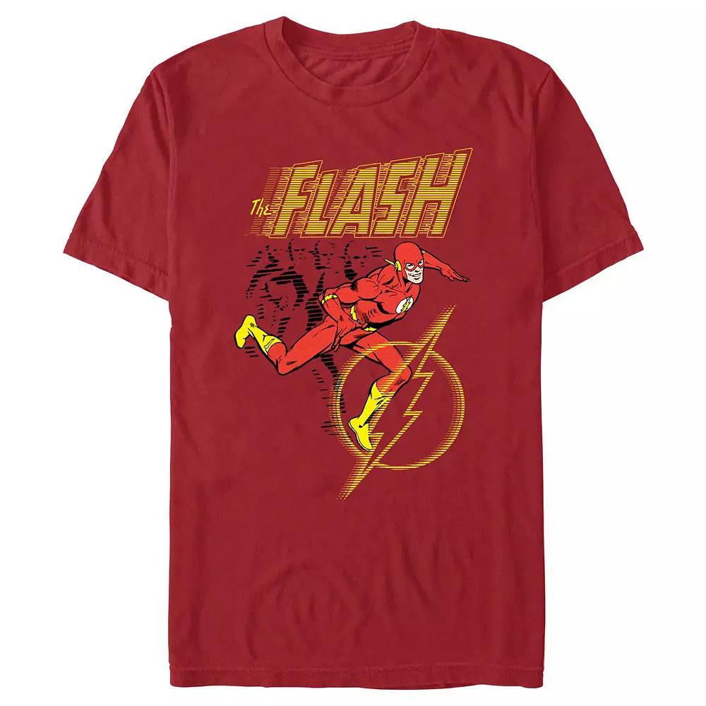 Men's The Flash Running Lines Poster Graphic Tee,  Product Image