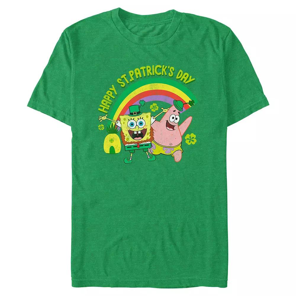 Big & Tall SpongeBob SquarePants Happy Saint Patrick's Day Graphic Tee, Men's,  Product Image