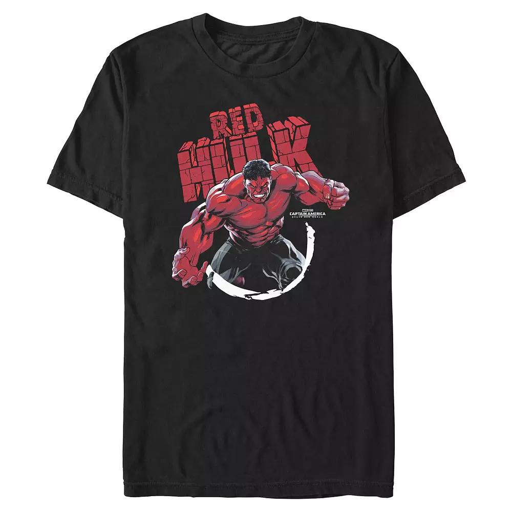 Big & Tall Marvel Captain America Brave New World Red Hulk Graphic Tee, Men's,  Product Image