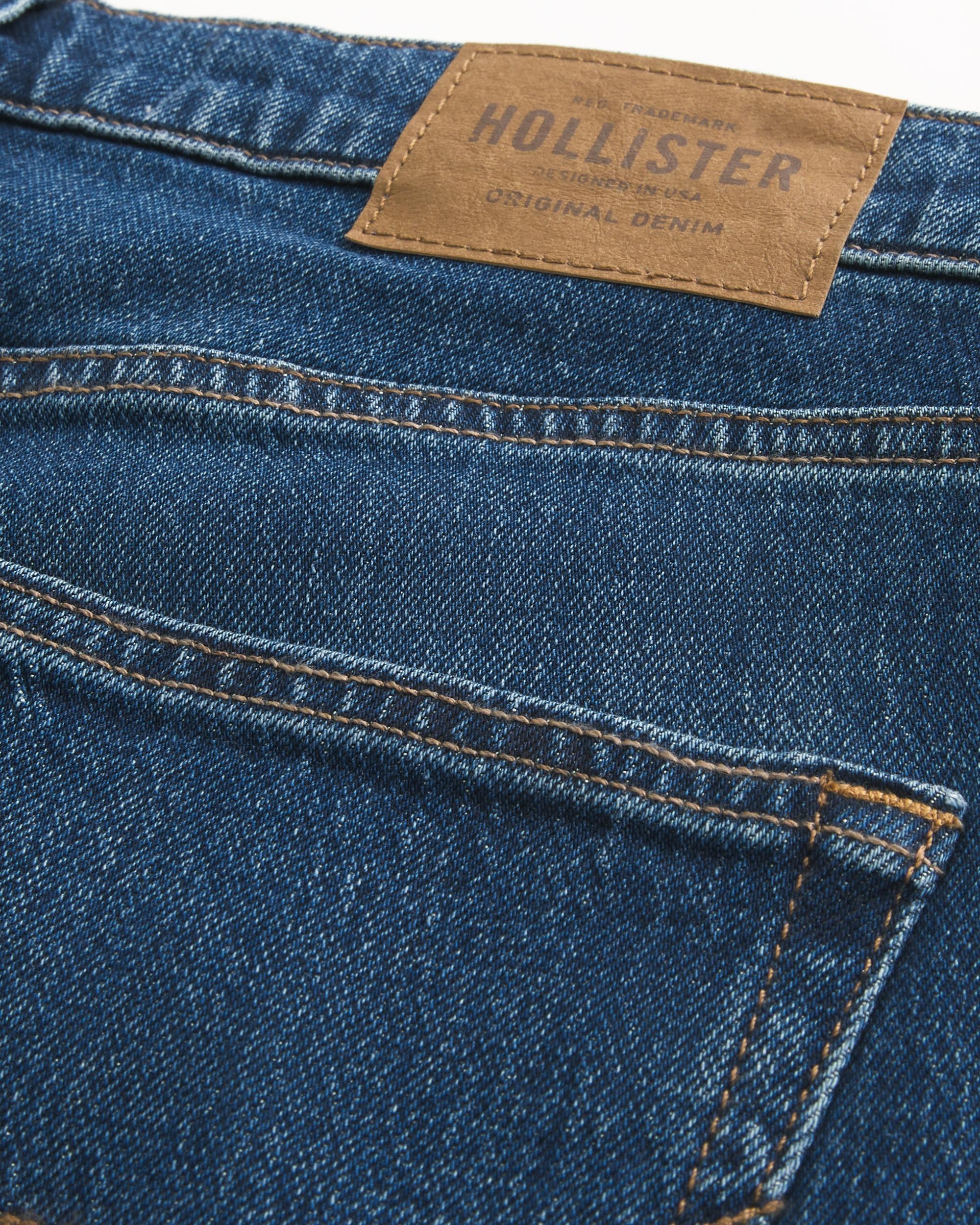 Grey Slim Straight Jeans Product Image