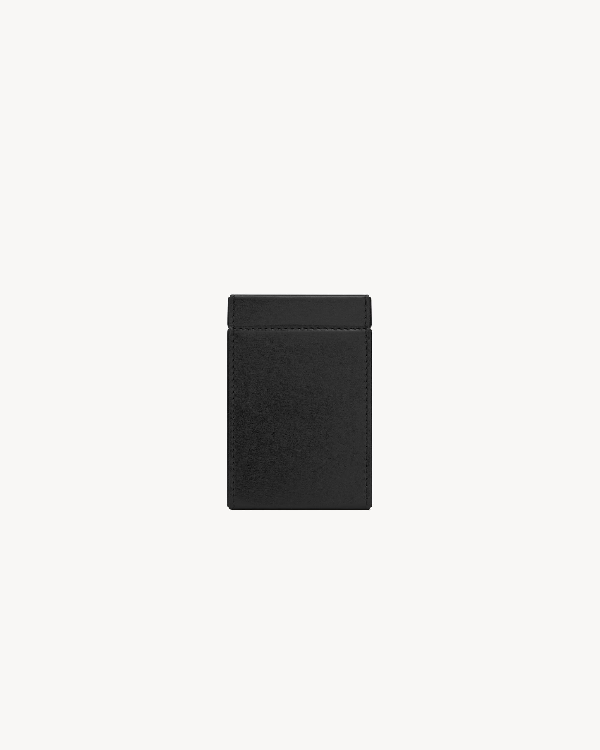 SAINT LAURENT PARIS cigarette box in smooth leather Product Image