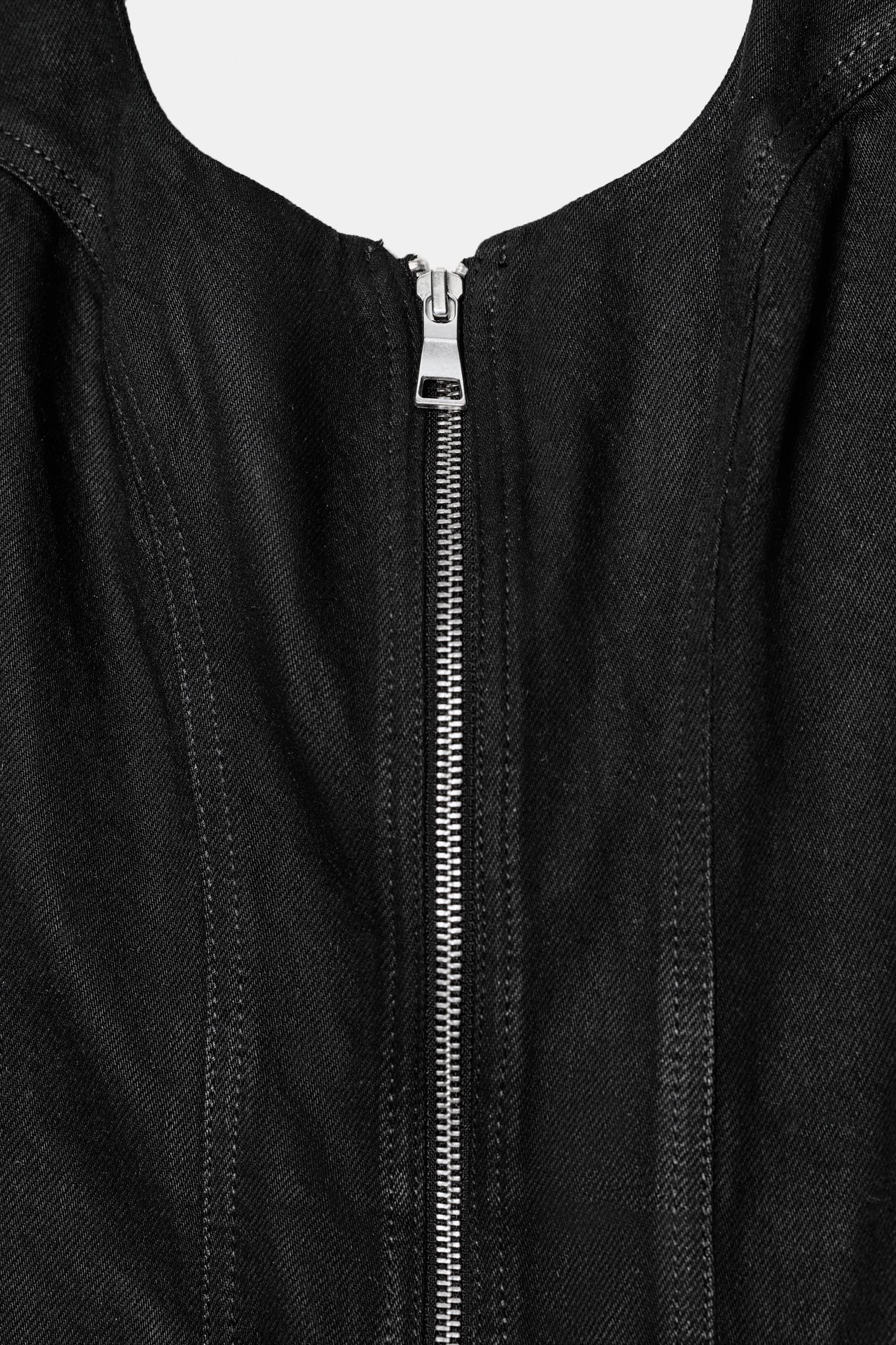 Z1975 COATED DENIM MIDI DRESS Product Image