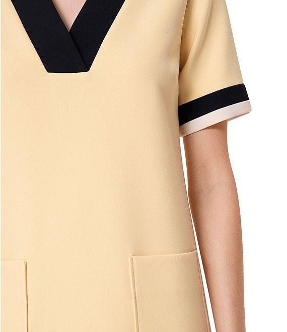 Tara Jarmon Reowa V-Neck Short Sleeve Mini Dress Product Image