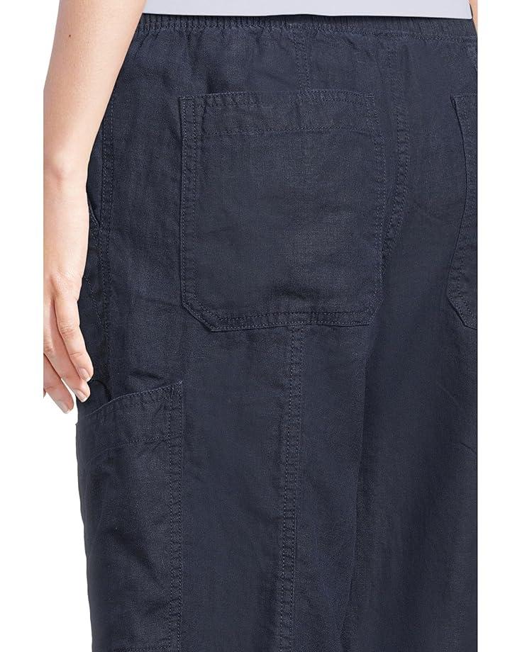 Premium Linen Breezy Pull-On Ankle Pants Product Image