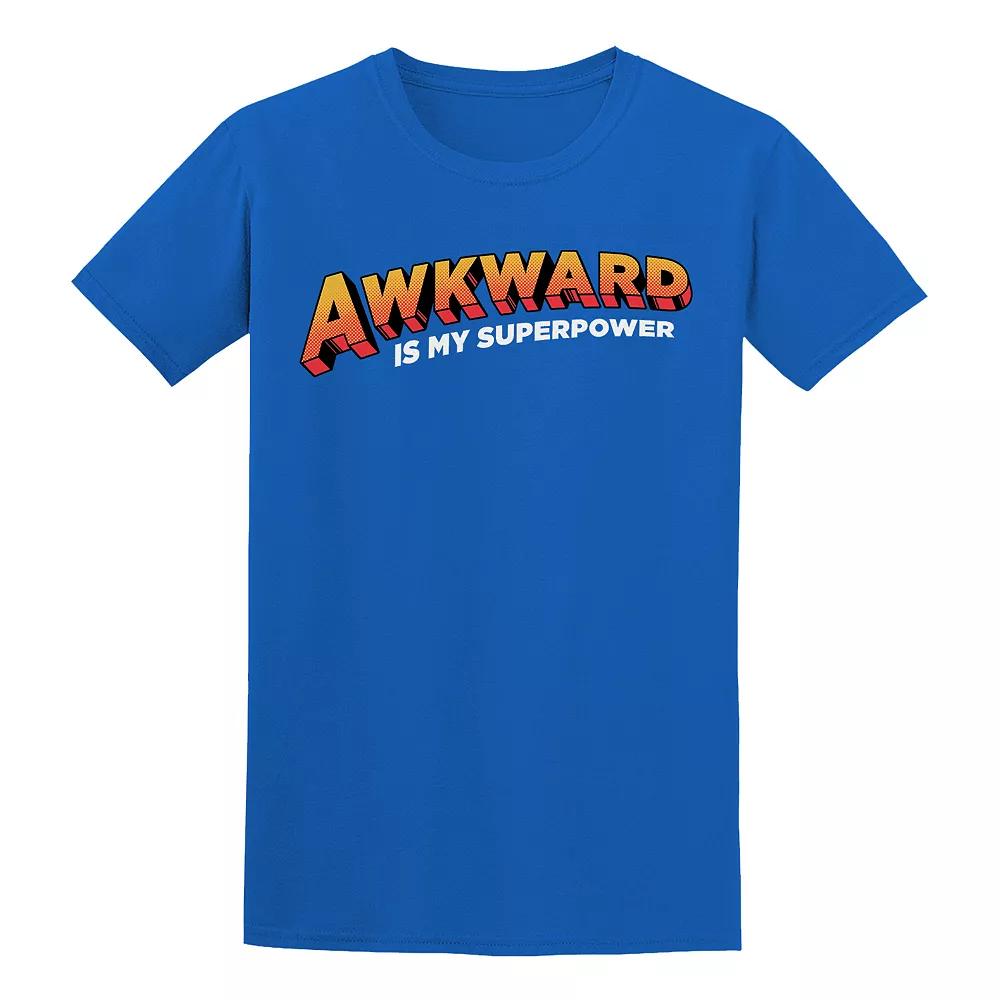 Men's COLAB89 by Threadless Awkward is My Tee, Size: Medium, Royal Product Image