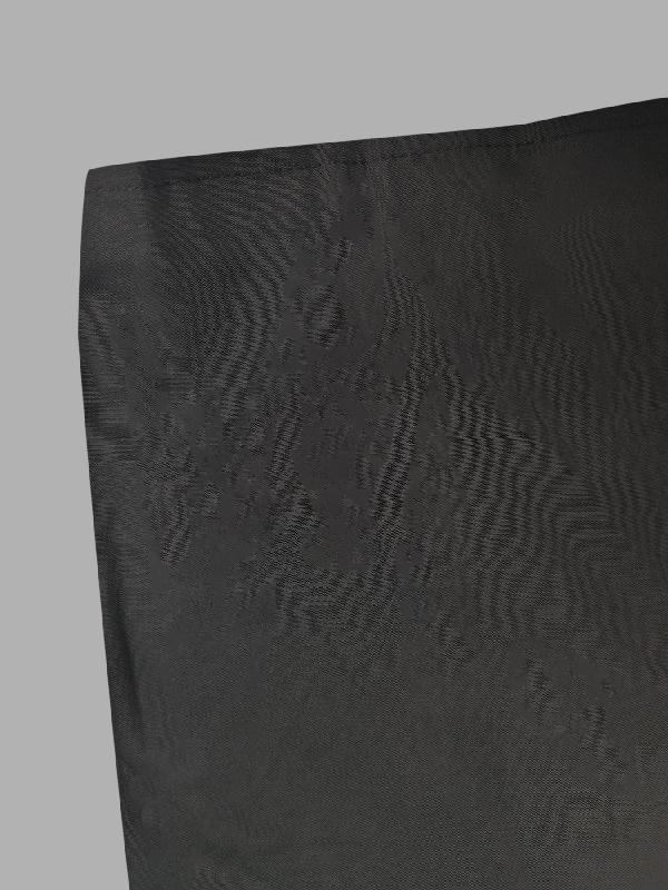 Simple Loose Black Split-Joint Long Sleeves Midi Dress Product Image