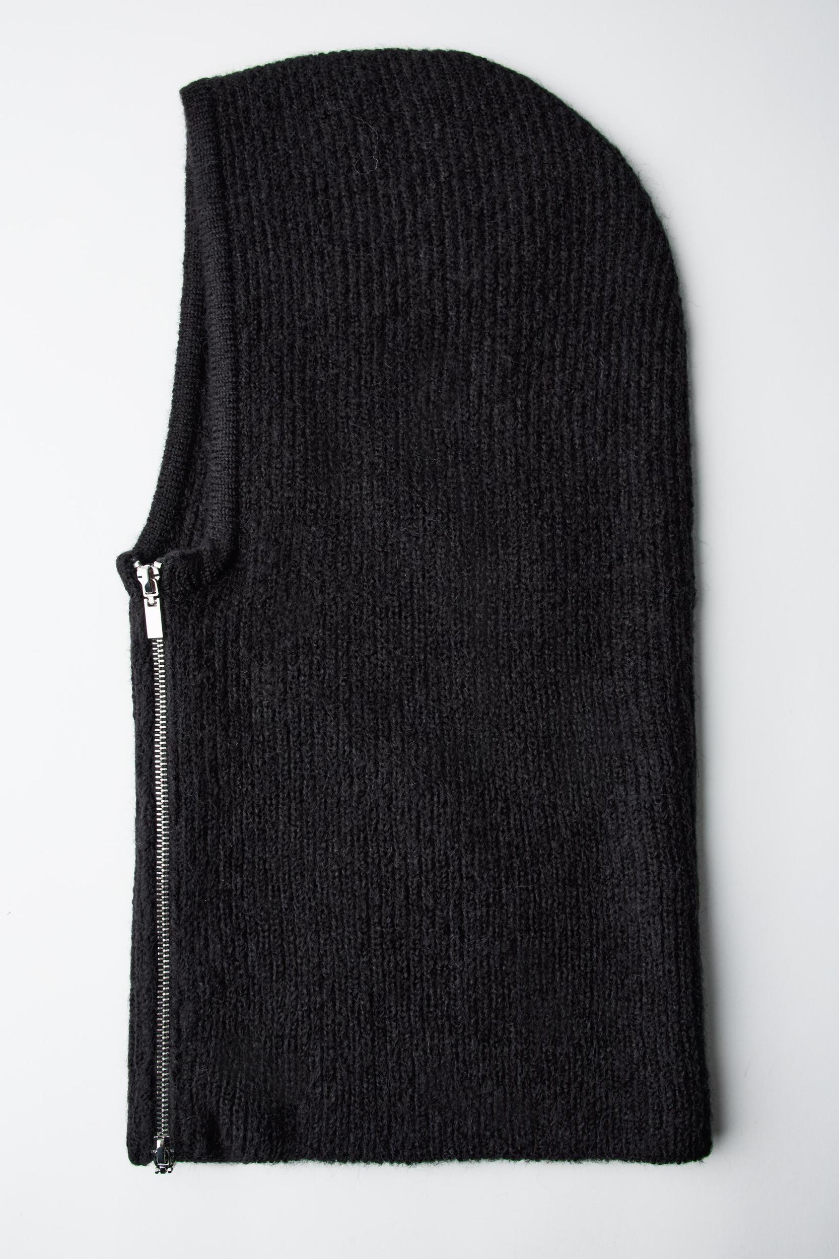 RIBBED BALACLAVA WITH ZIPPER Product Image