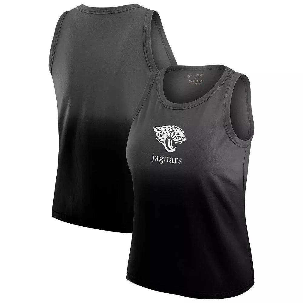 Women's WEAR by Erin Andrews x Gracie Hunt Black Jacksonville Jaguars Ombre Tank Top,  Product Image