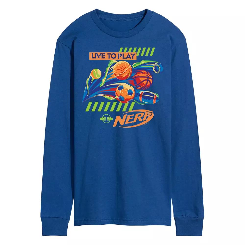Men's Nerf Live To Play Long Sleeve Graphic Tee,  Product Image