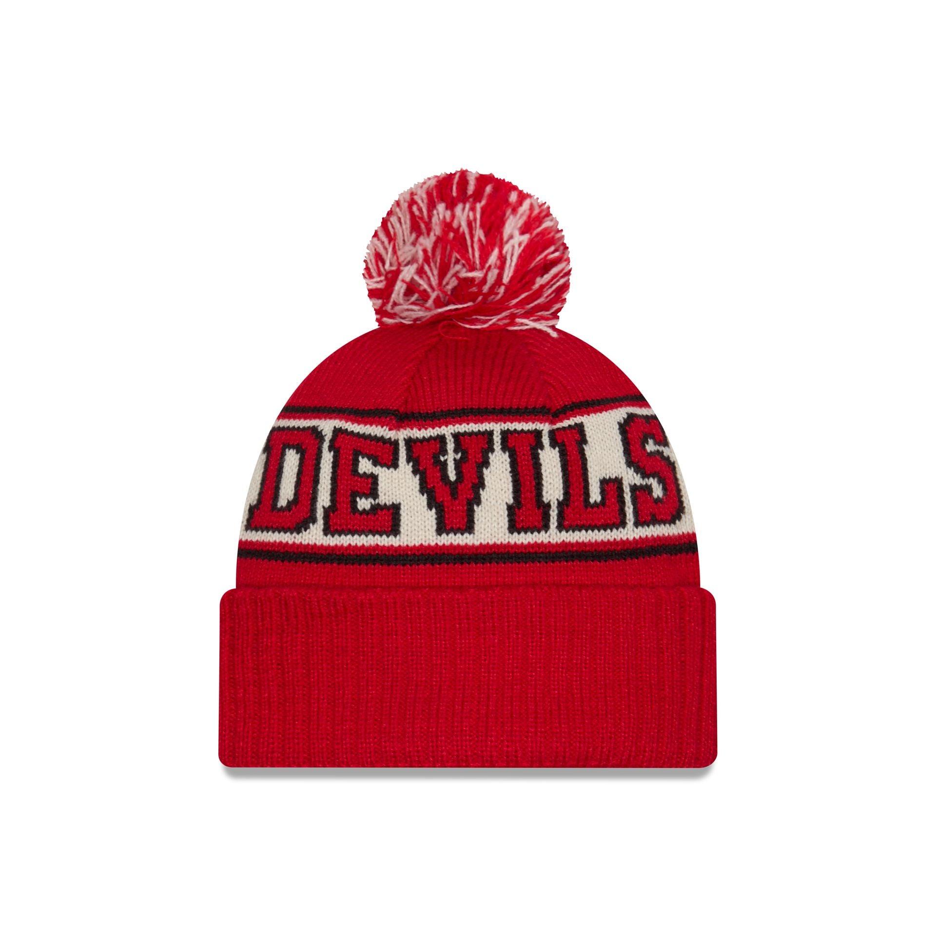 New Jersey Devils Retro Pom Knit Hat Male Product Image