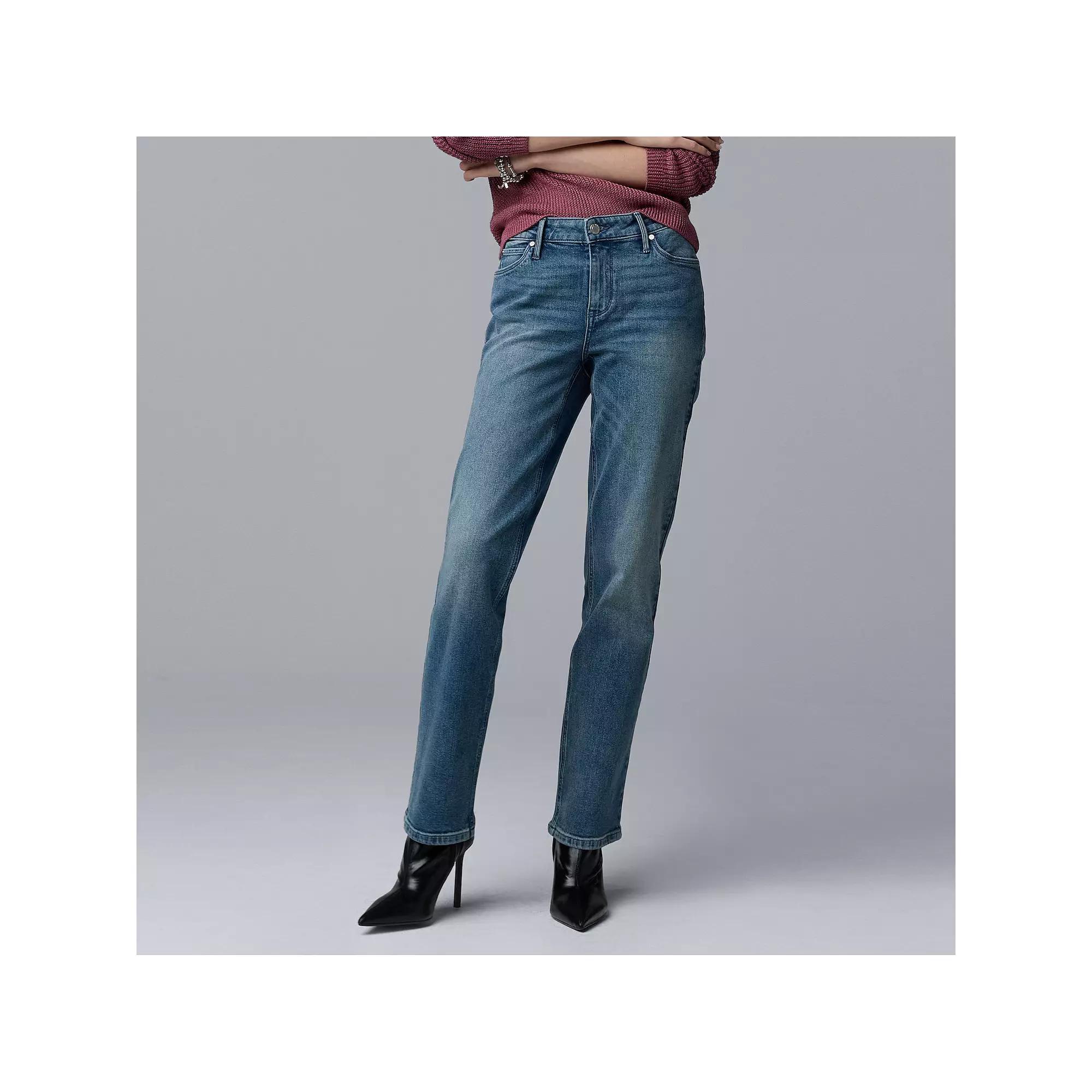 Women's Simply Vera Vera Wang Slim Straight Leg Jeans,  Product Image