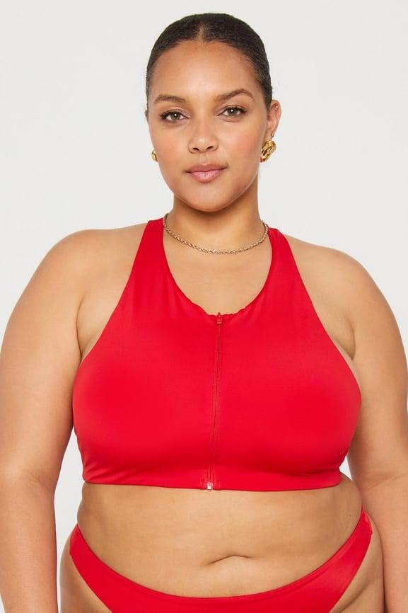 Zip-Front Swim Top Product Image