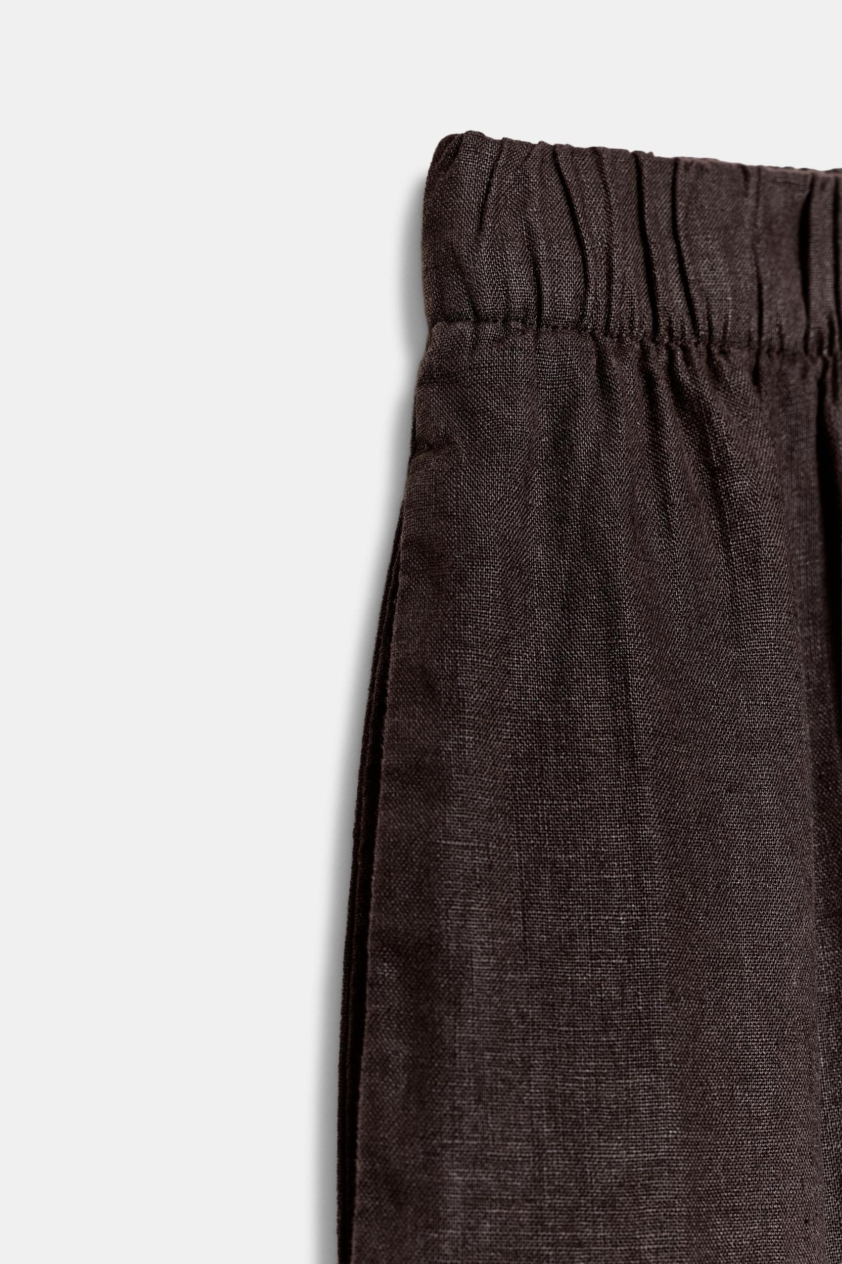 ZW COLLECTION LINEN BARREL PANTS Product Image