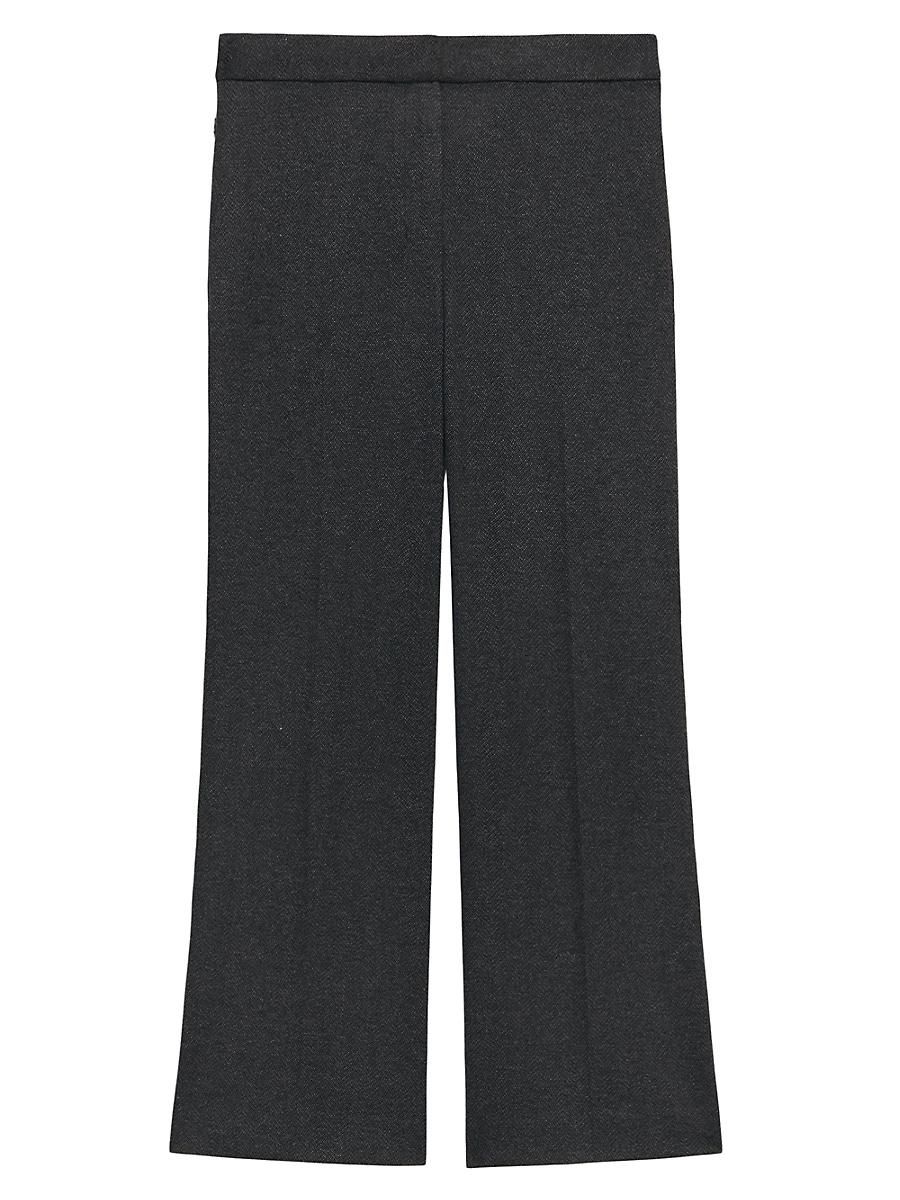 Womens Cropped Kick-Flare Pants Product Image