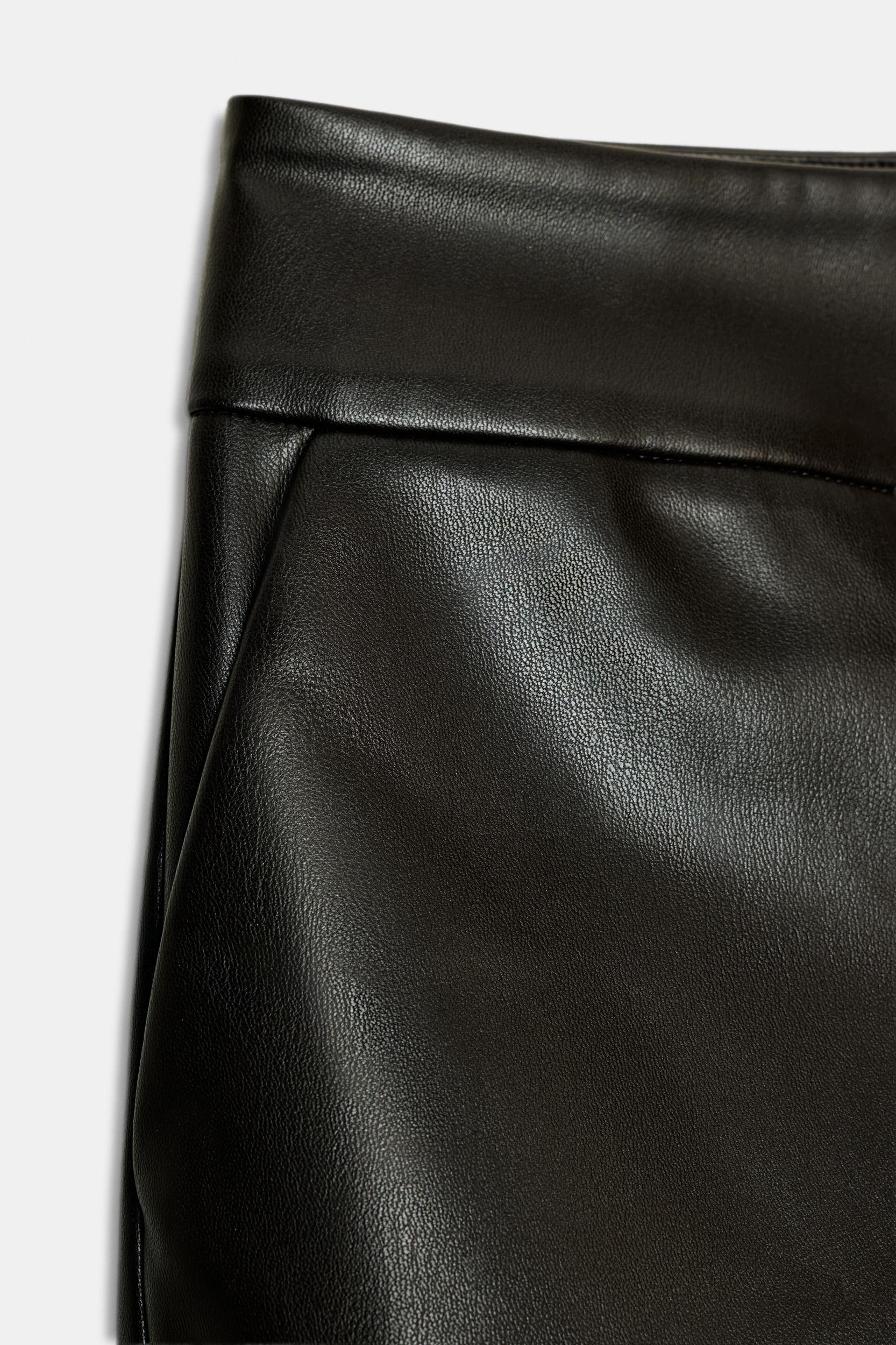 FAUX LEATHER MINI SHORTS Product Image