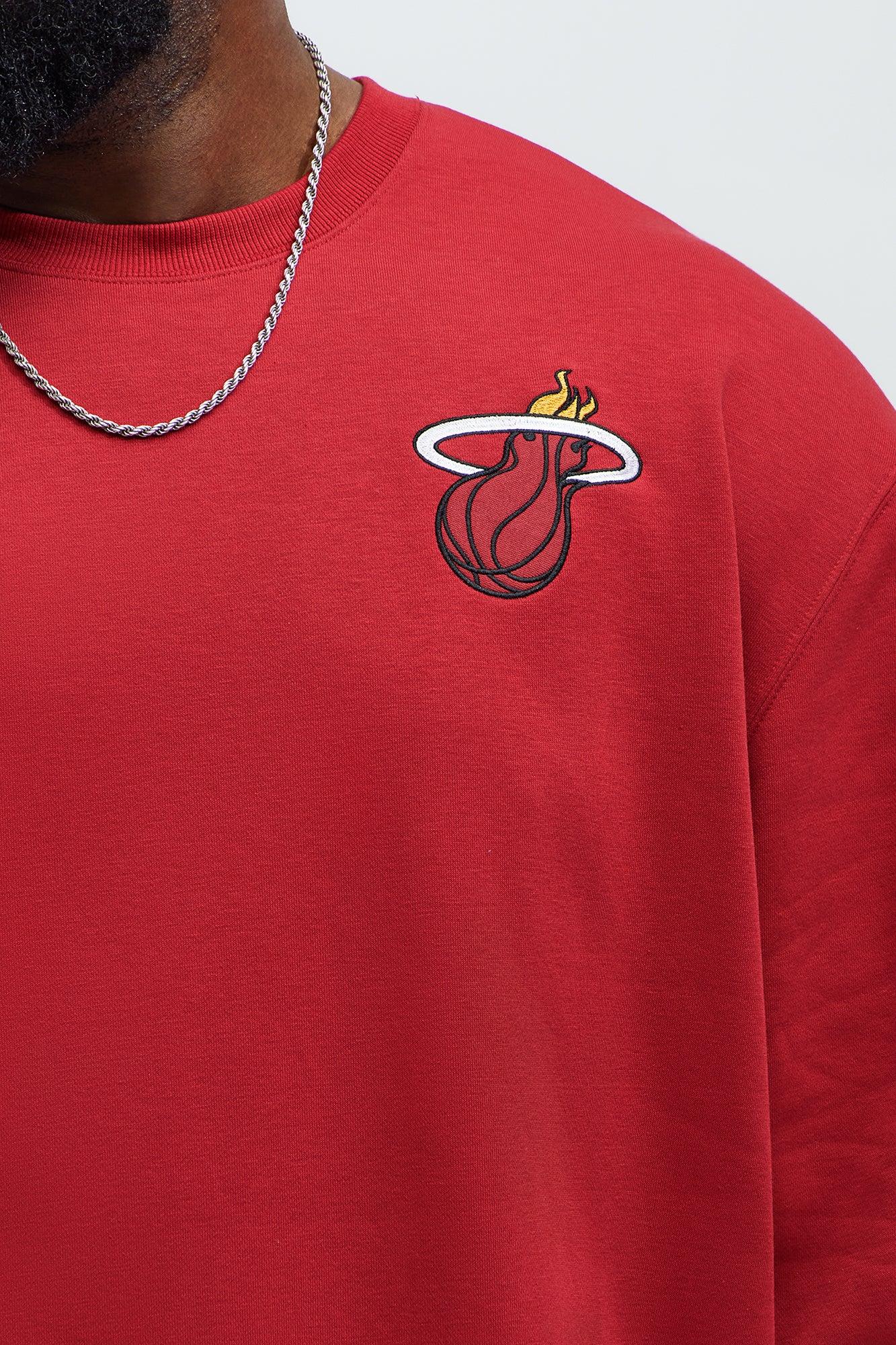 Heat Loud Crewneck Sweatshirt - Burgundy Product Image