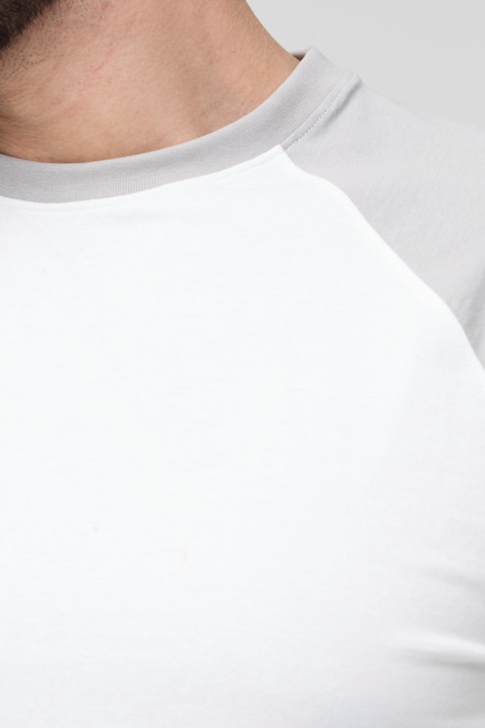 Plus Raglan Sleeve Regular Fit T-Shirt | boohooMAN USA Product Image