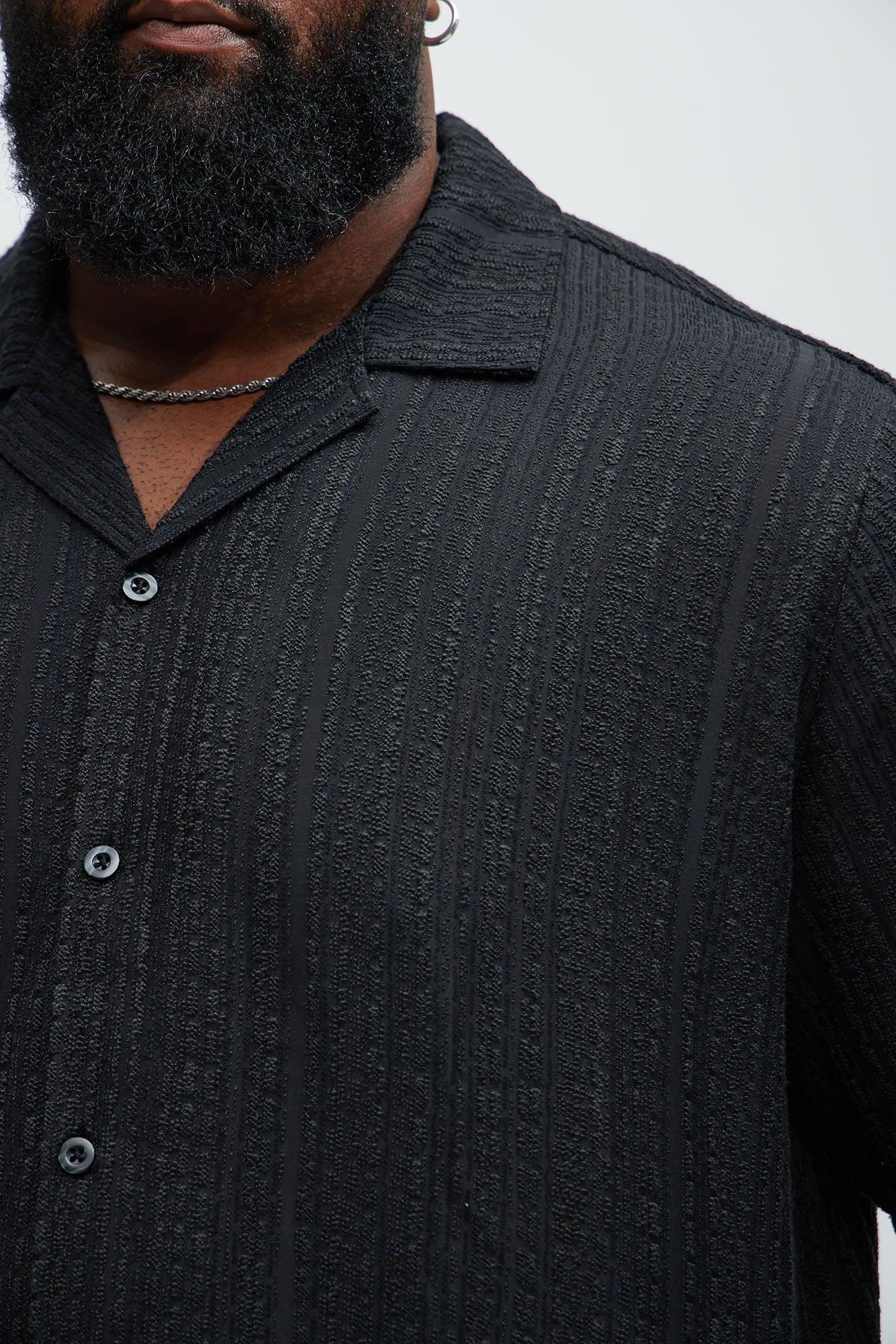 Telford Textured Shirt - Black Product Image
