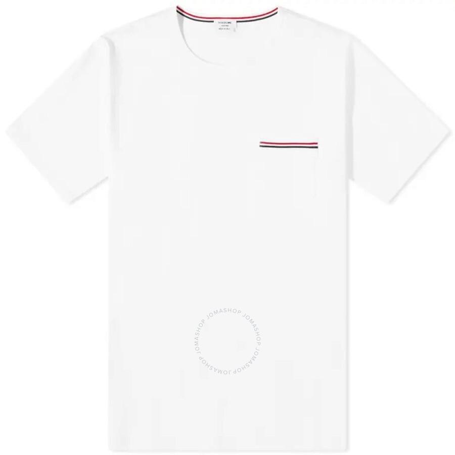 THOM BROWNE Oversized Pocket T-shirt Clothing In White Product Image