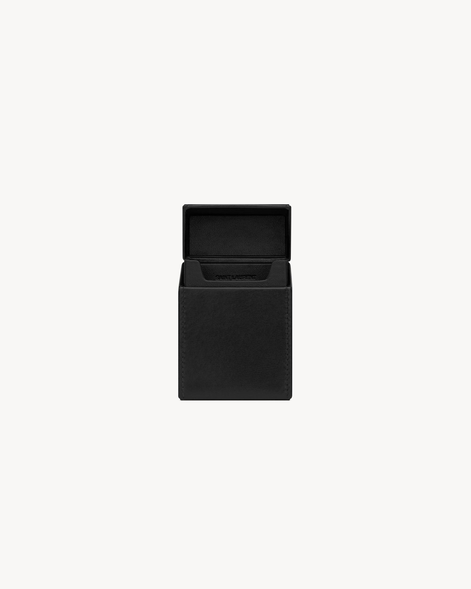 SAINT LAURENT PARIS cigarette box in smooth leather Product Image