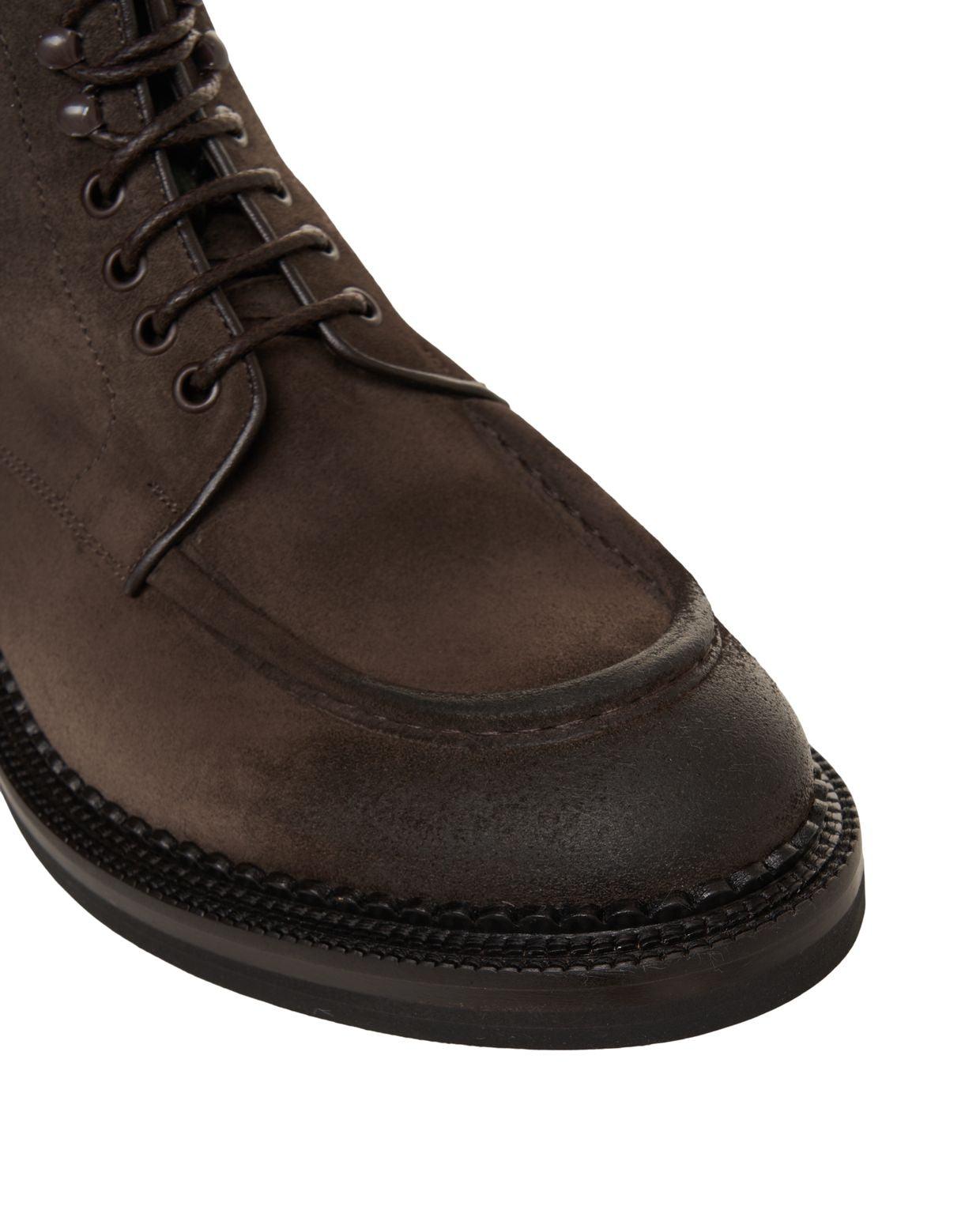 Suede lace-up boots Product Image