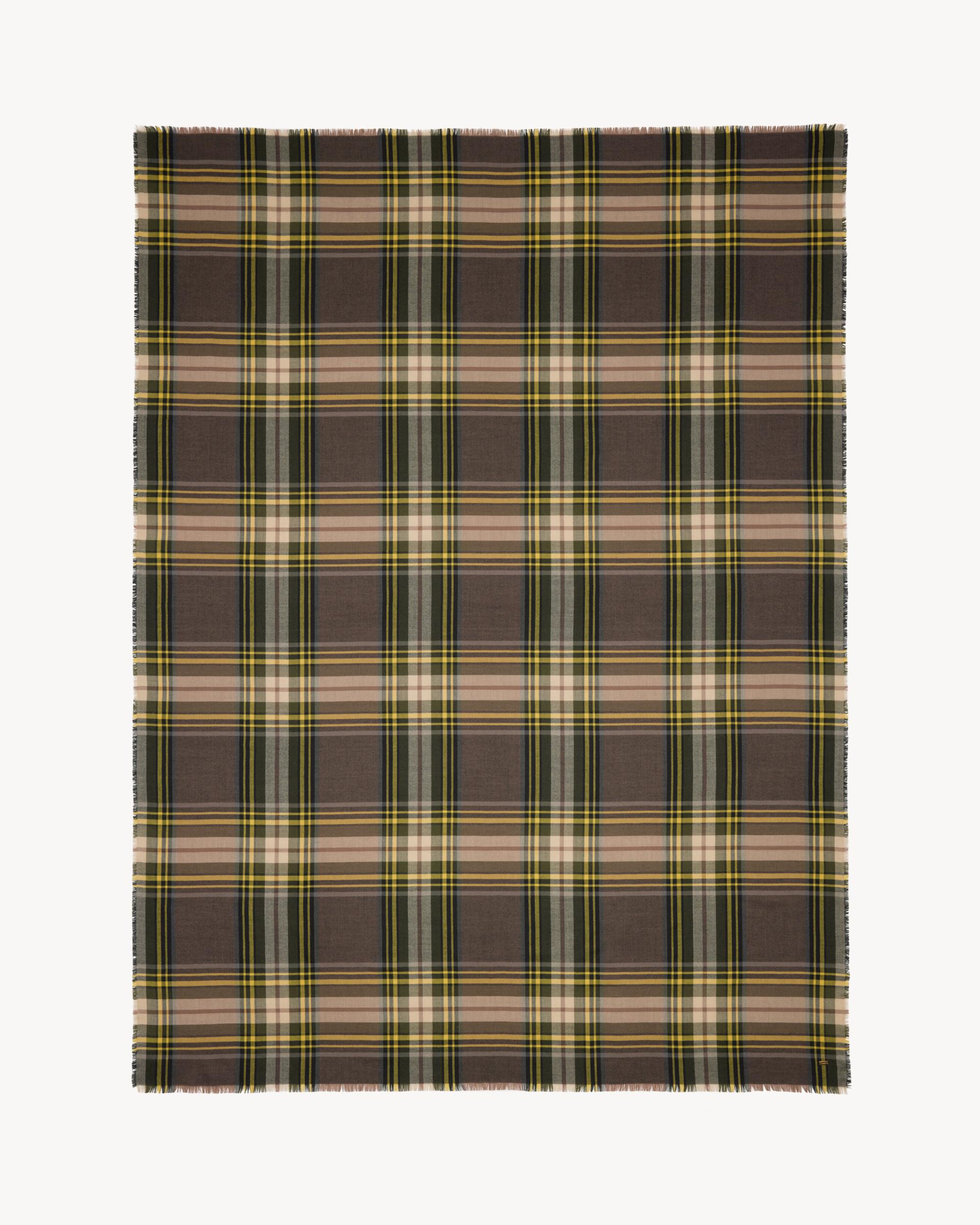 TARTAN SCARF IN WOOL AND SILK Product Image
