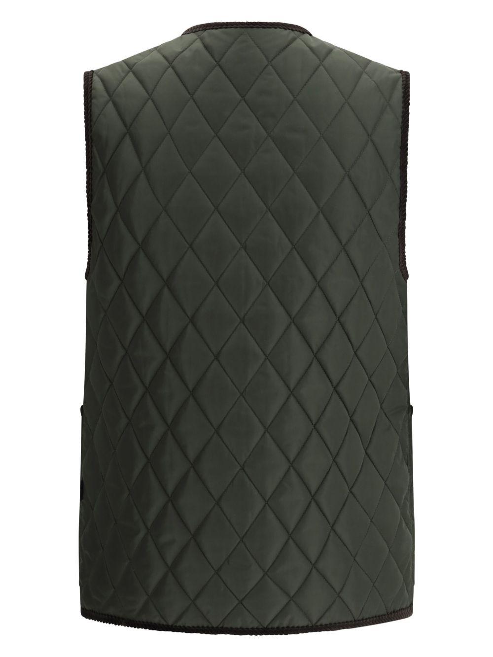 diamond-quilted gilet Product Image