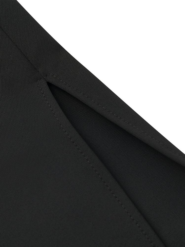 Back Twisted Spaghetti Strap Dress With Detachable Bra Pads Product Image