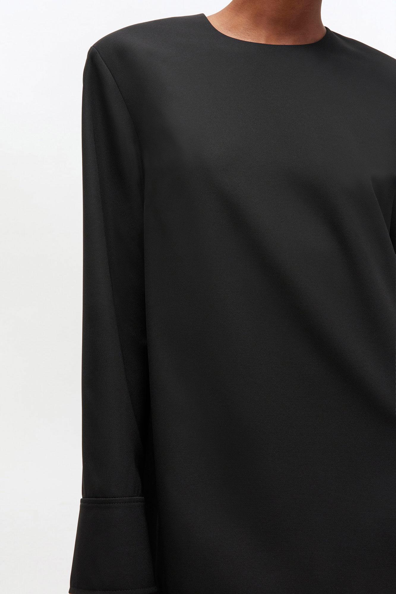 Black Circle Collar Dress Product Image