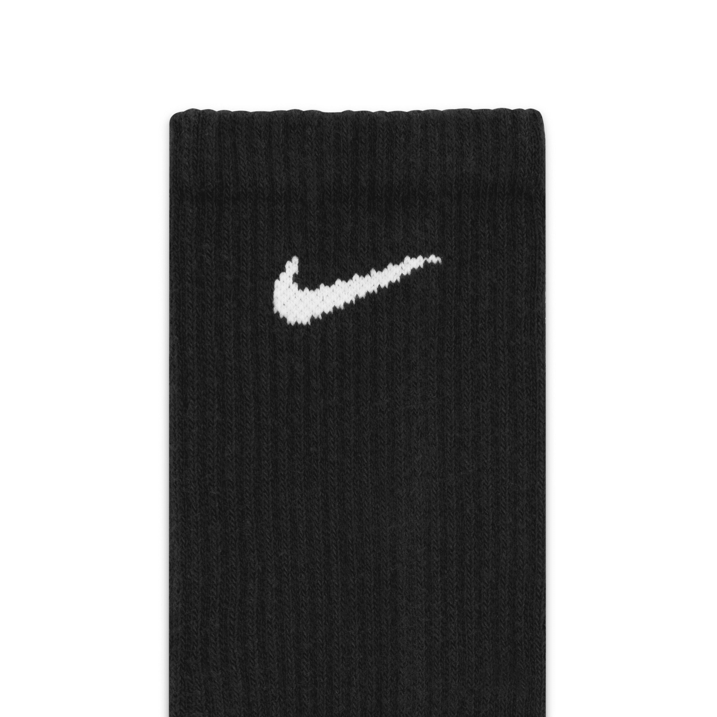 Nike Mens Everyday Plus Cushioned Training Crew Socks (6 Pairs) | SX6897-010 Product Image