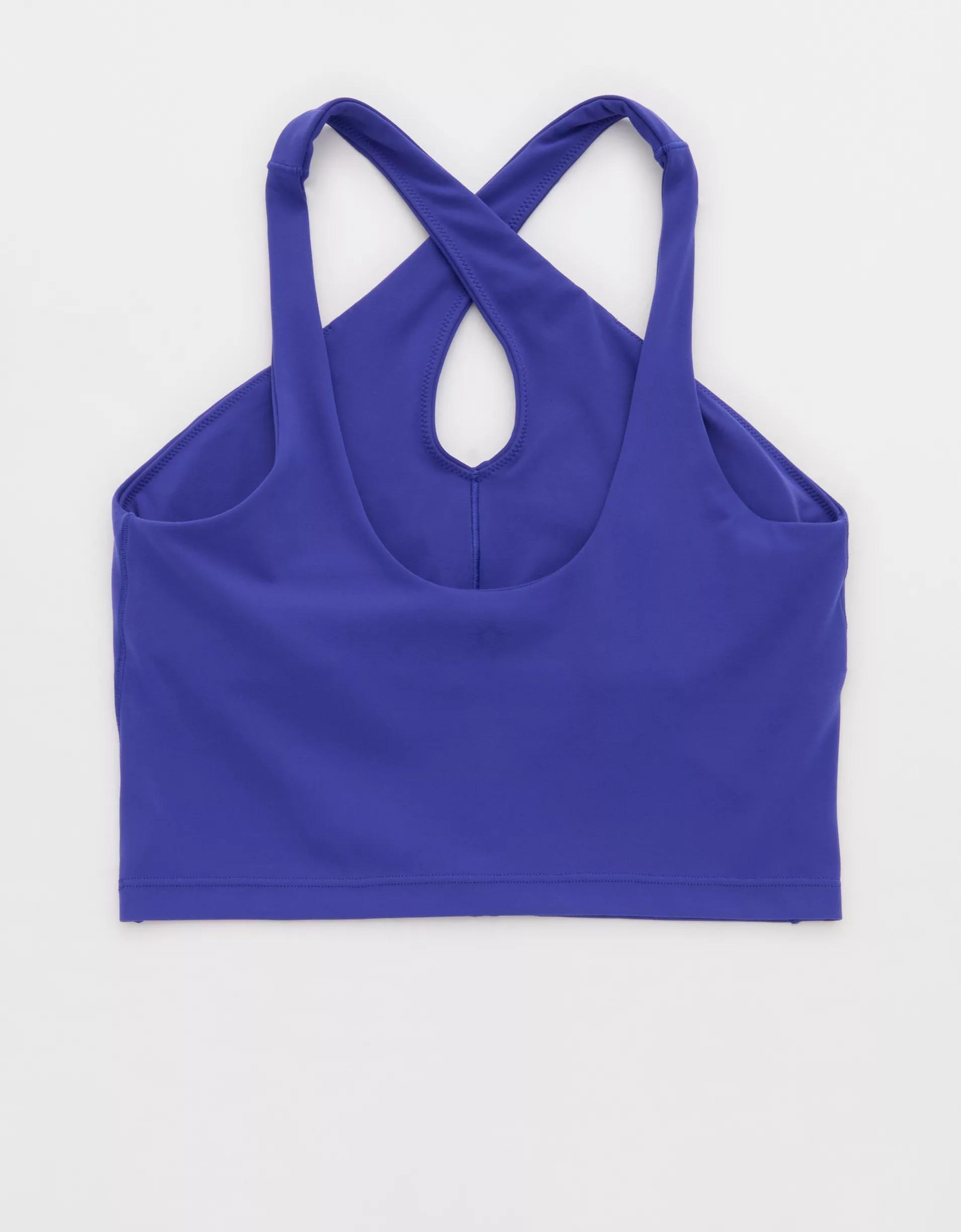 OFFLINE By Aerie Real Me XTRA Criss Cross High Neck Sports Bra Product Image