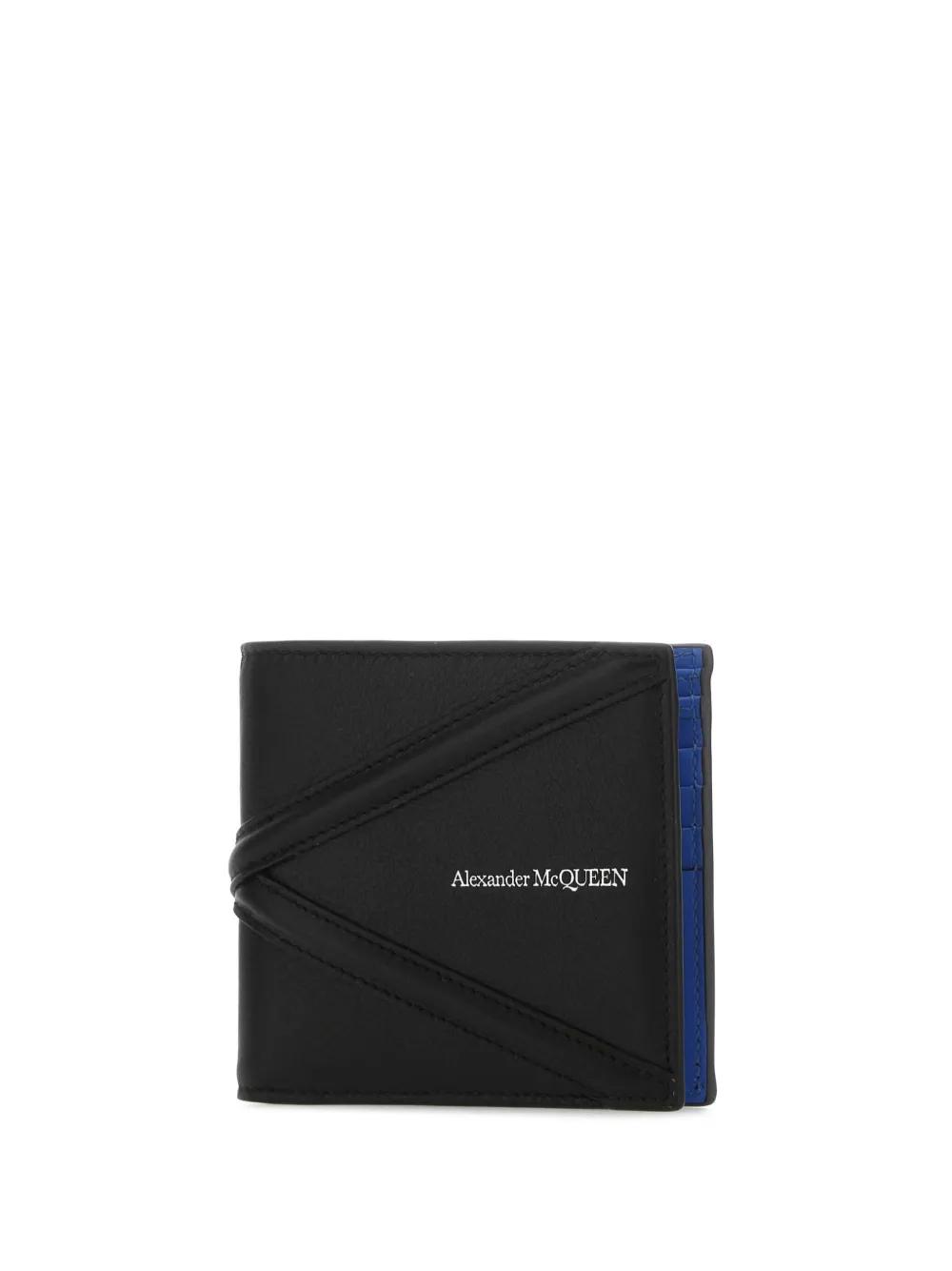 logo-plaque leather wallet Product Image
