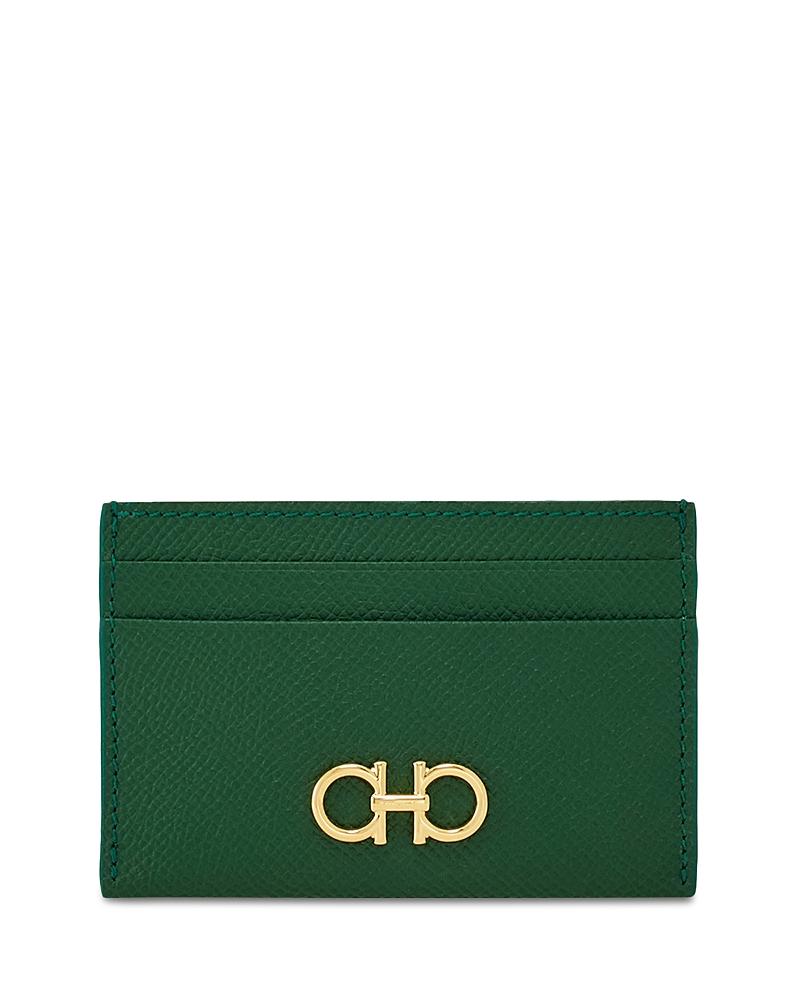 Gancini Leather Card Case Product Image