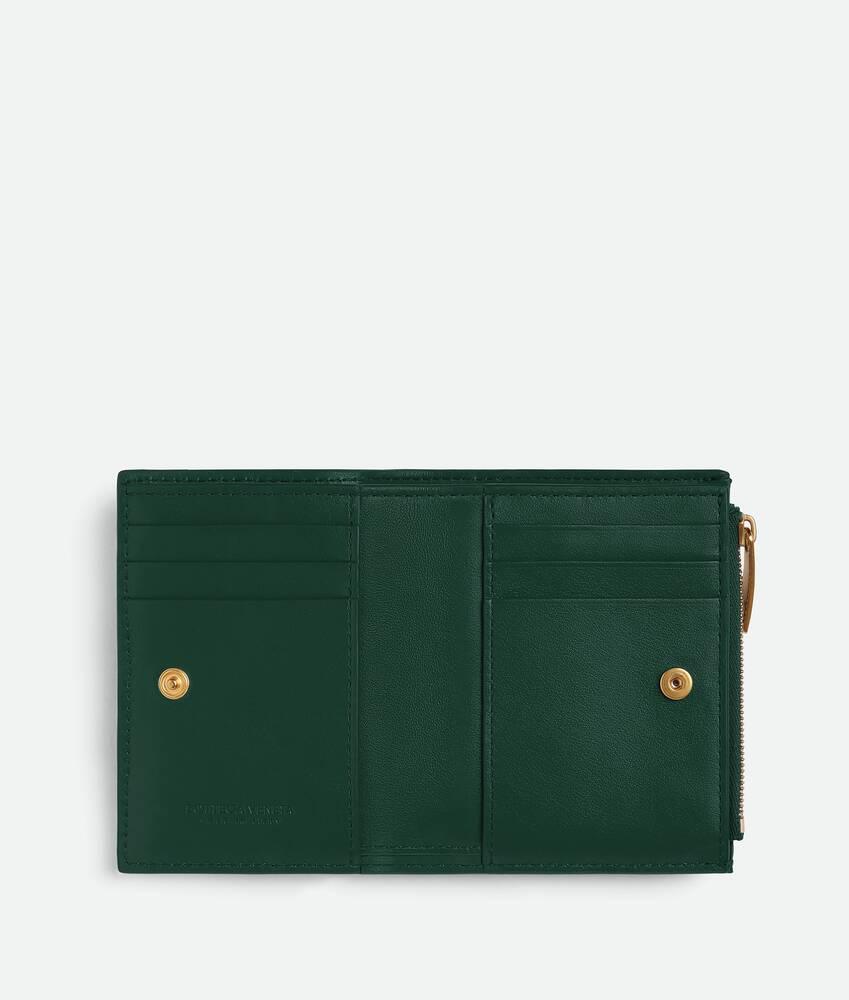 Women's Cassette Small Bi-Fold Wallet in Emerald green Product Image