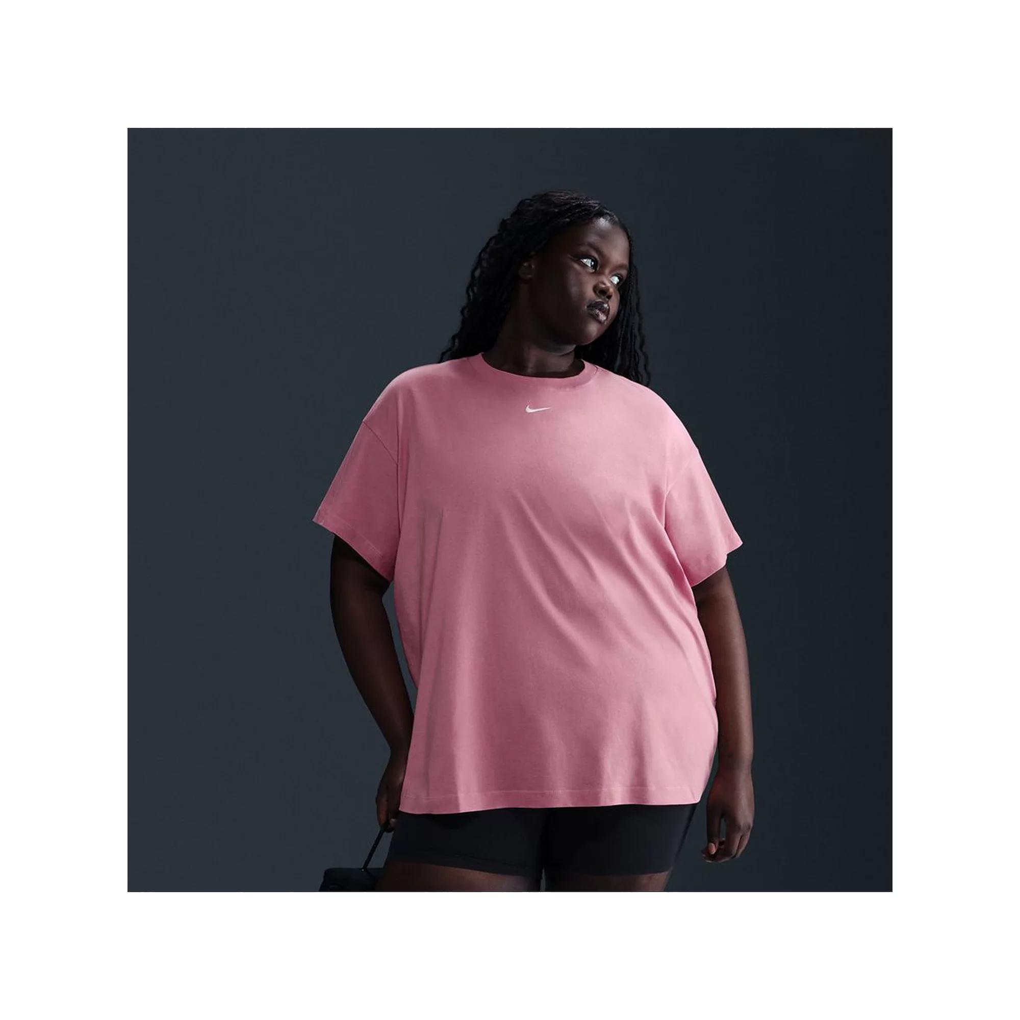 Plus Size Nike Sportswear Essential Tee, Women's, Size: 1XL, Elemental Pink Product Image