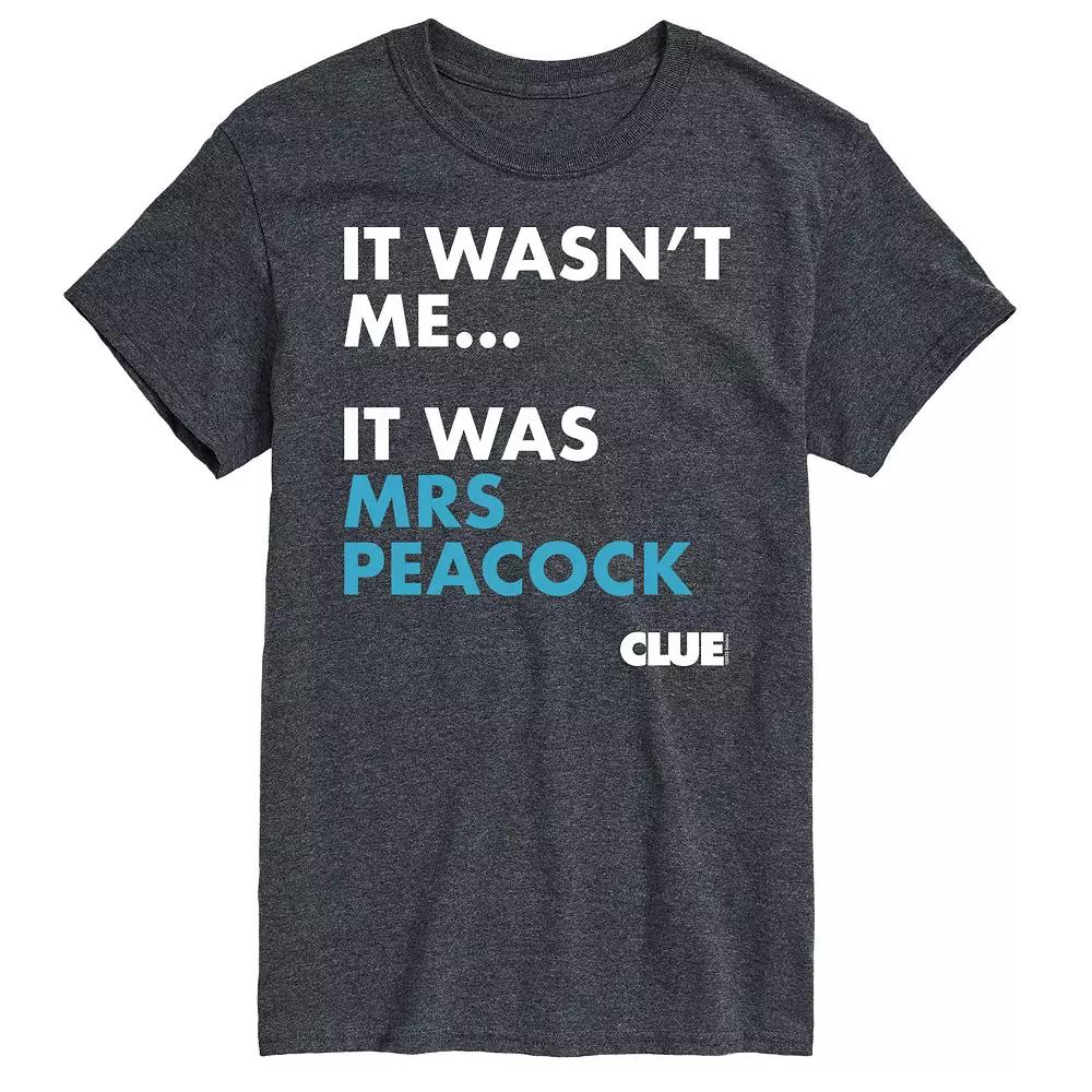 Men's Clue It Was Mrs. Peacock Graphic Tee,  Product Image