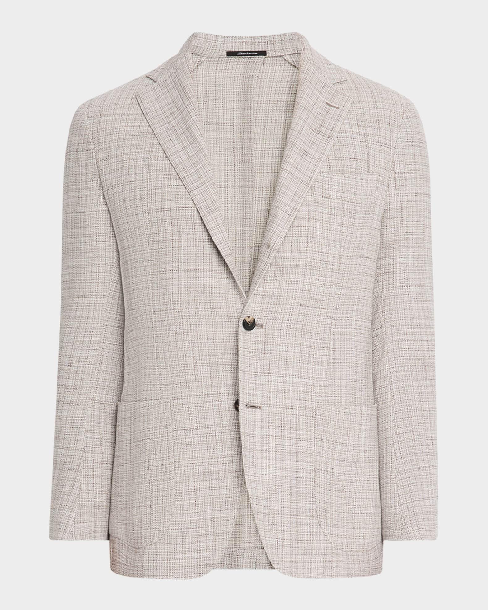 Men's Basketweave Single-Breasted Sport Coat Product Image