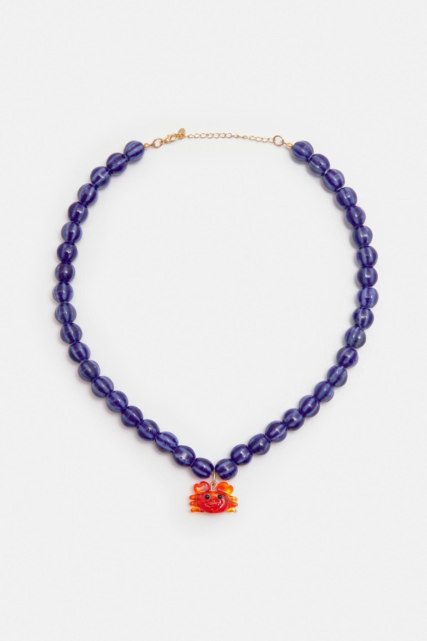 Beaded crab necklace Product Image